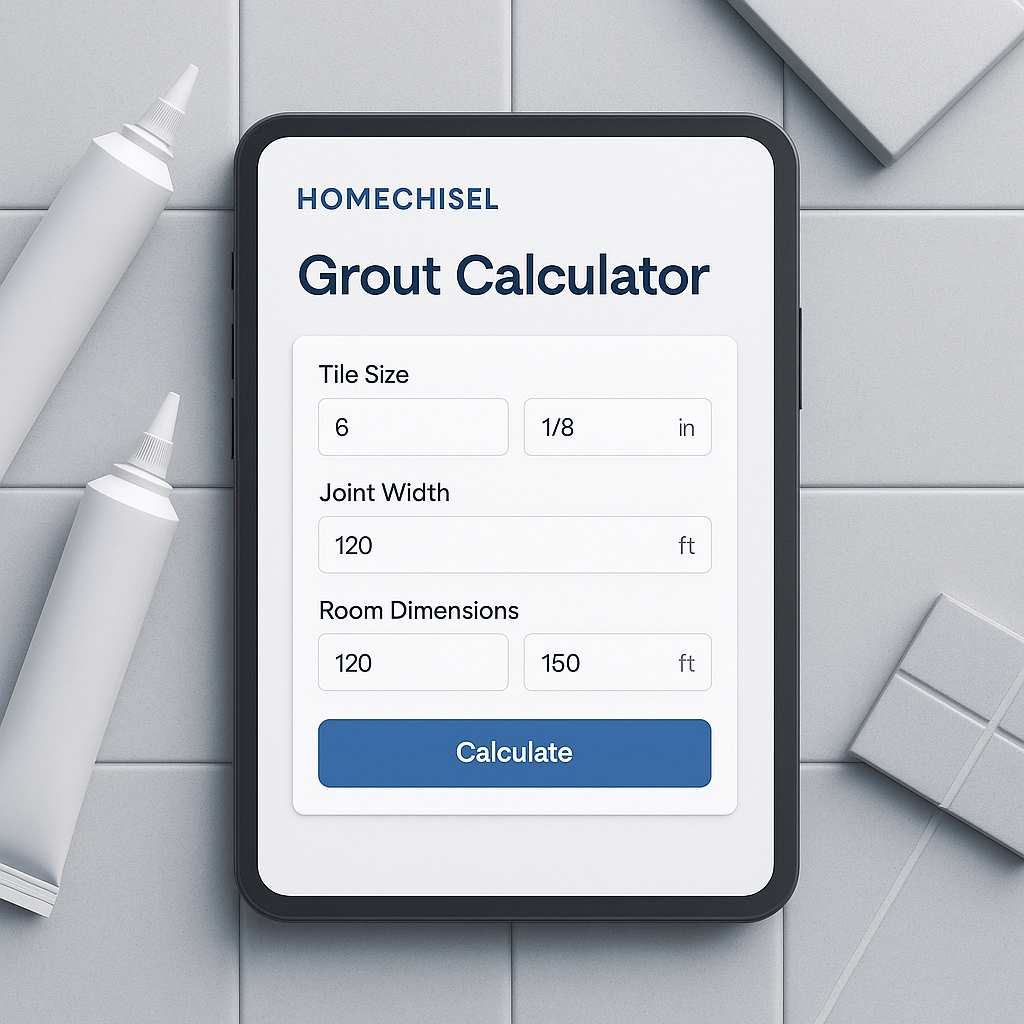 how grout tile calculator