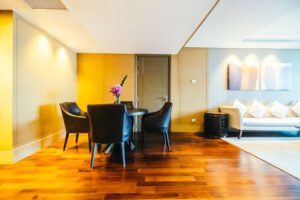 Living Room Renovation Ideas Using Lighting, Wall Colors, and Flooring